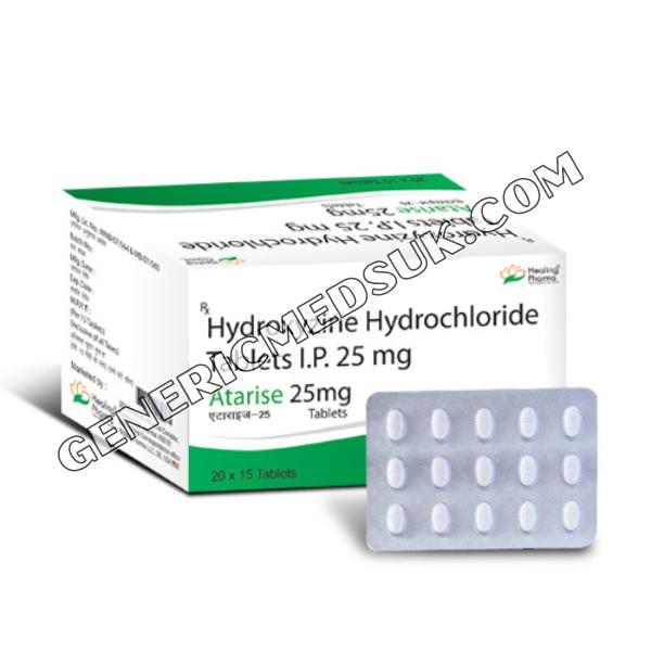 ATARISE 25MG TAB HYDROXYZINE HYDROCHLORIDE 25 MG HEALING